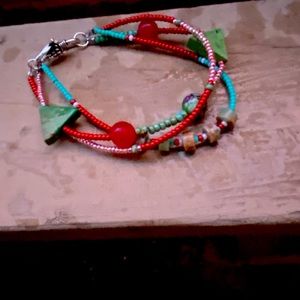 Bracelet handcrafted with semiprecious stones